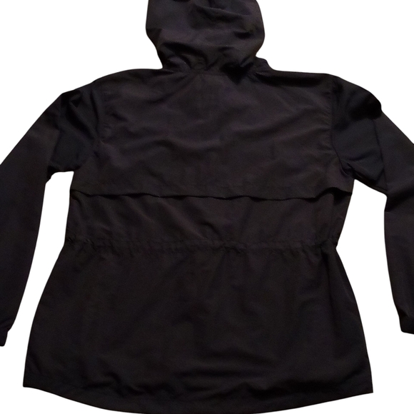 Avalanche - NWOT -Ladies Navy Blue Windbreaker W/Hood, Drawstring Waist, Pockets - Picture 3 of 16